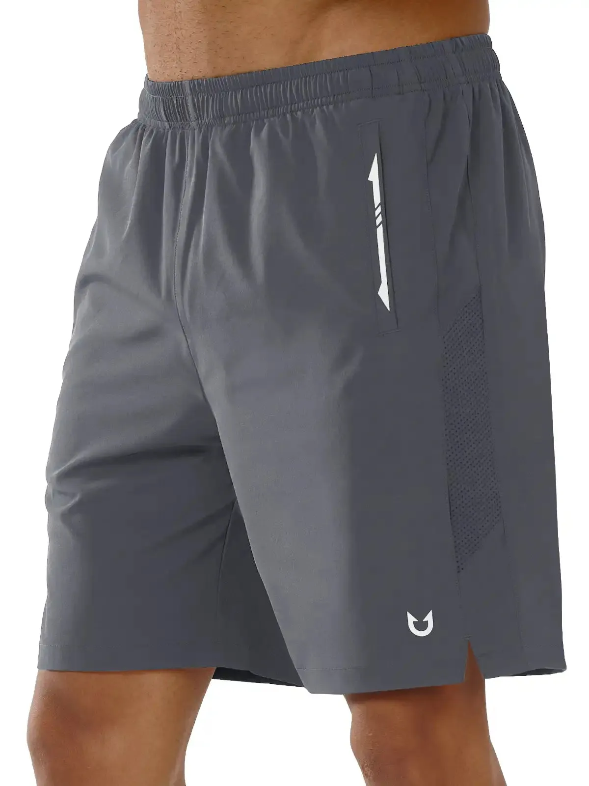 MeshVentilation Men's Pickleball 7 Inch Inseam Quick Dry Stretch Gym Running Shorts