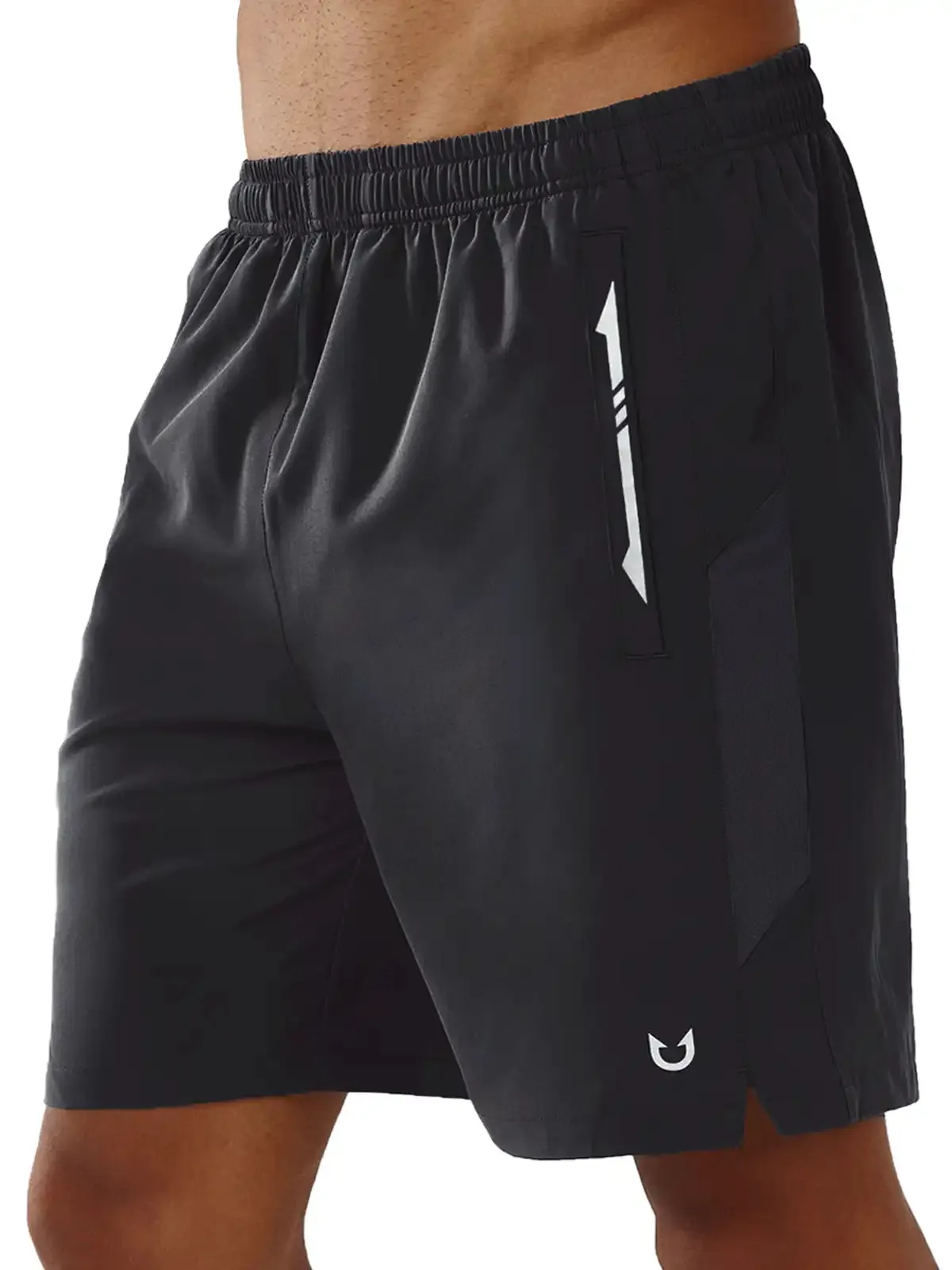 Patchwork Design One-of-a-kind Men's Pickleball 7 Inch Inseam Quick Dry Stretch Gym Running Shorts