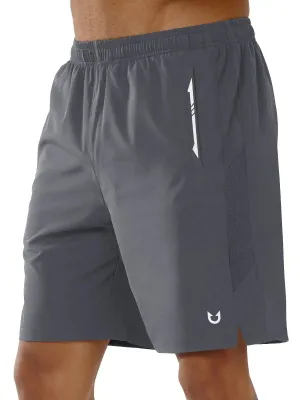 MeshVentilation Men's Pickleball 7 Inch Inseam Quick Dry Stretch Gym Running Shorts