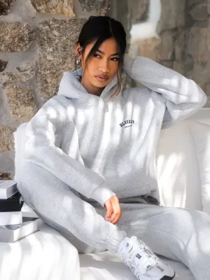 Easy Care Heritage Oversized Hoodie - Marl Grey