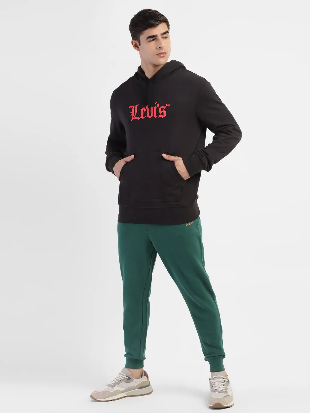 Lightweight Midlayer Option Raglan sleeves Men's Brand Logo Hooded Sweatshirt