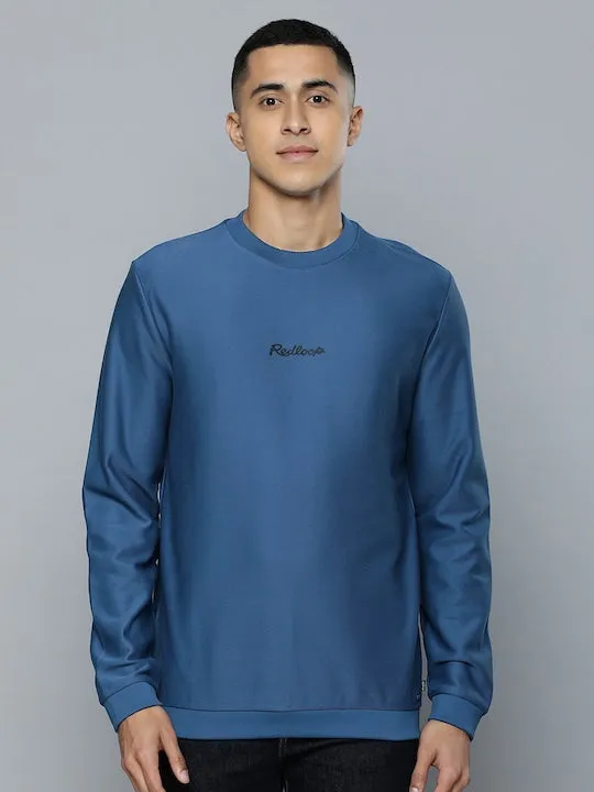 Men's Solid Crew Neck Sweatshirt short sleeves