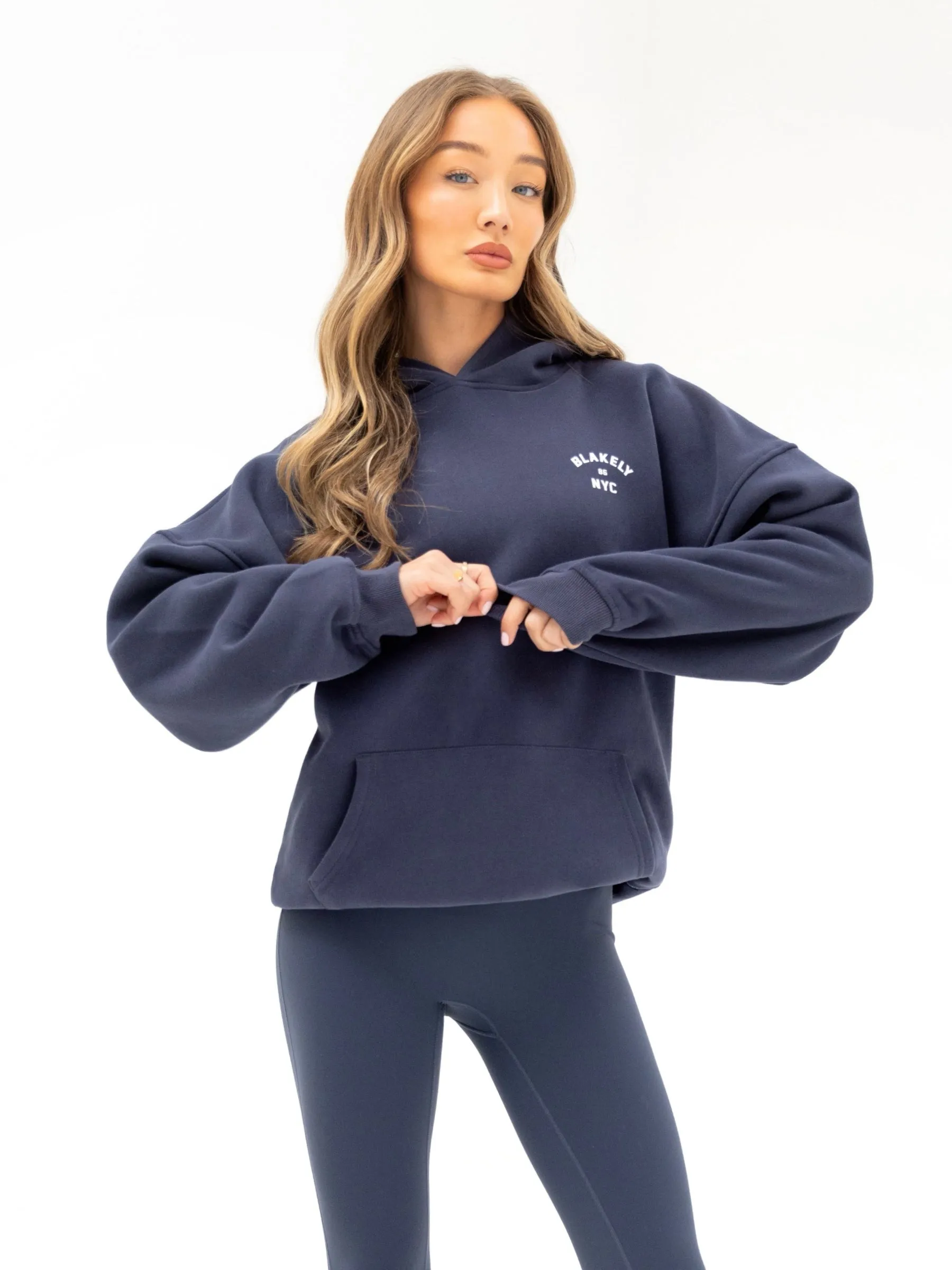 Lifestyle Motion NYC Oversized Hoodie - True Navy