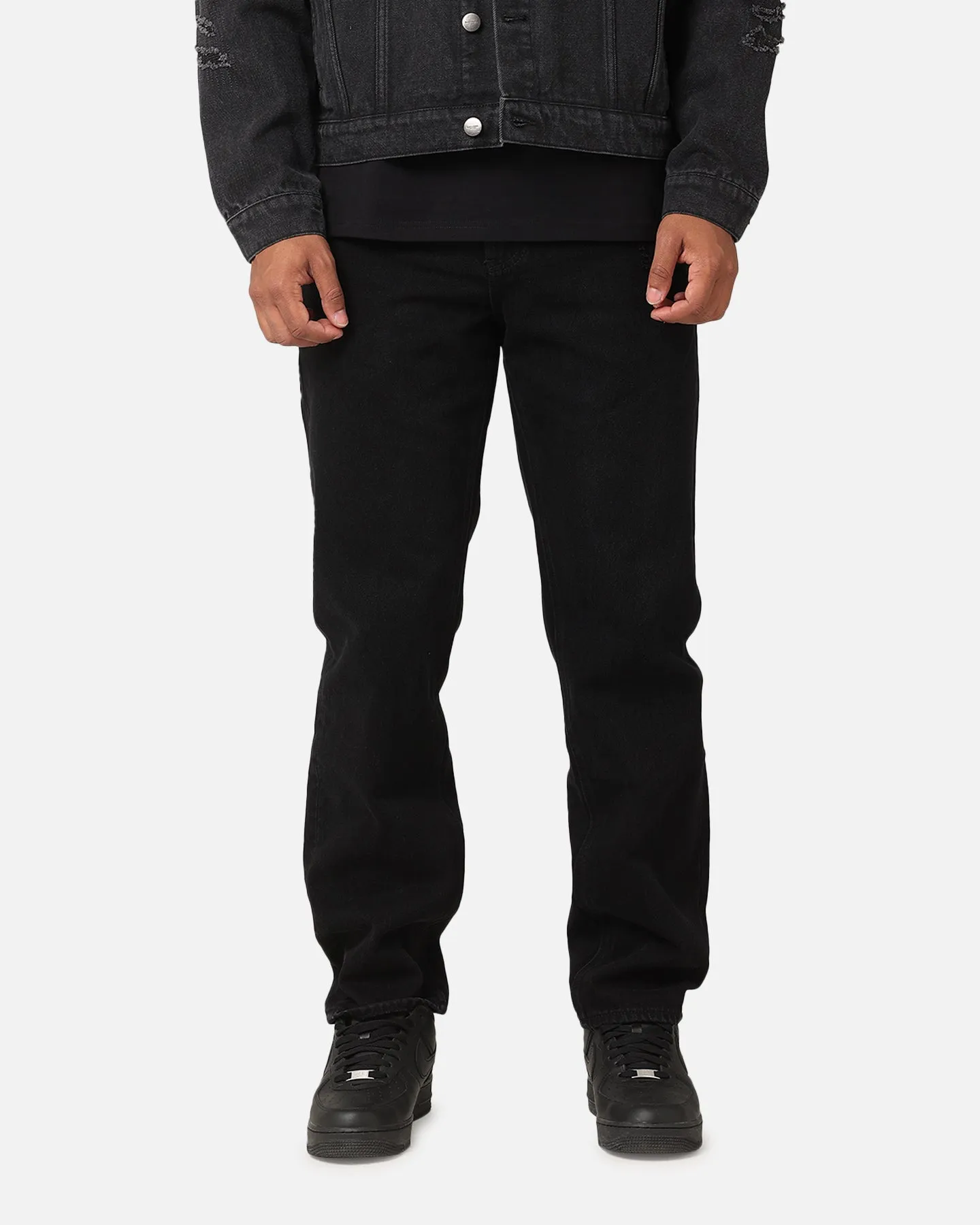 Base Wear Saint Morta Psykhe Distressed Jeans Washed Black