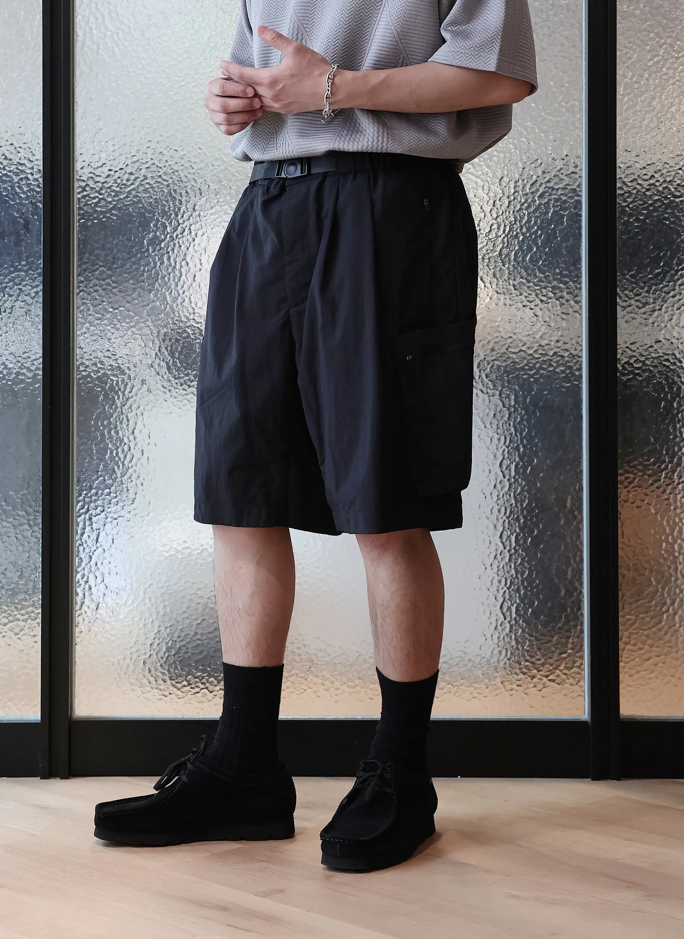 Nylon Rip-Stop Utility Short Carnival Look