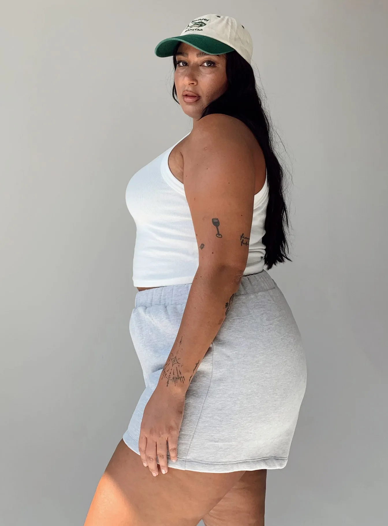 Florida Shorts Grey Curve Sharp Line Night Charm