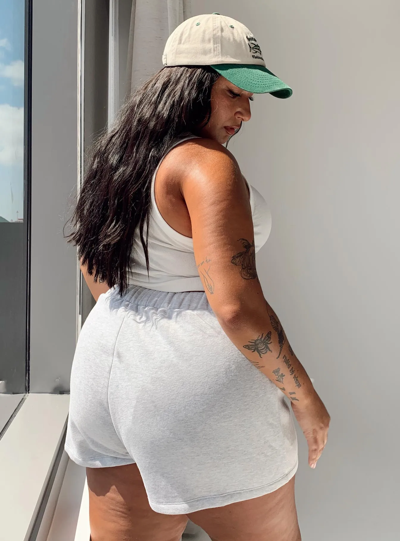 Florida Shorts Grey Curve MachineWashable WrinkleResistantCloth