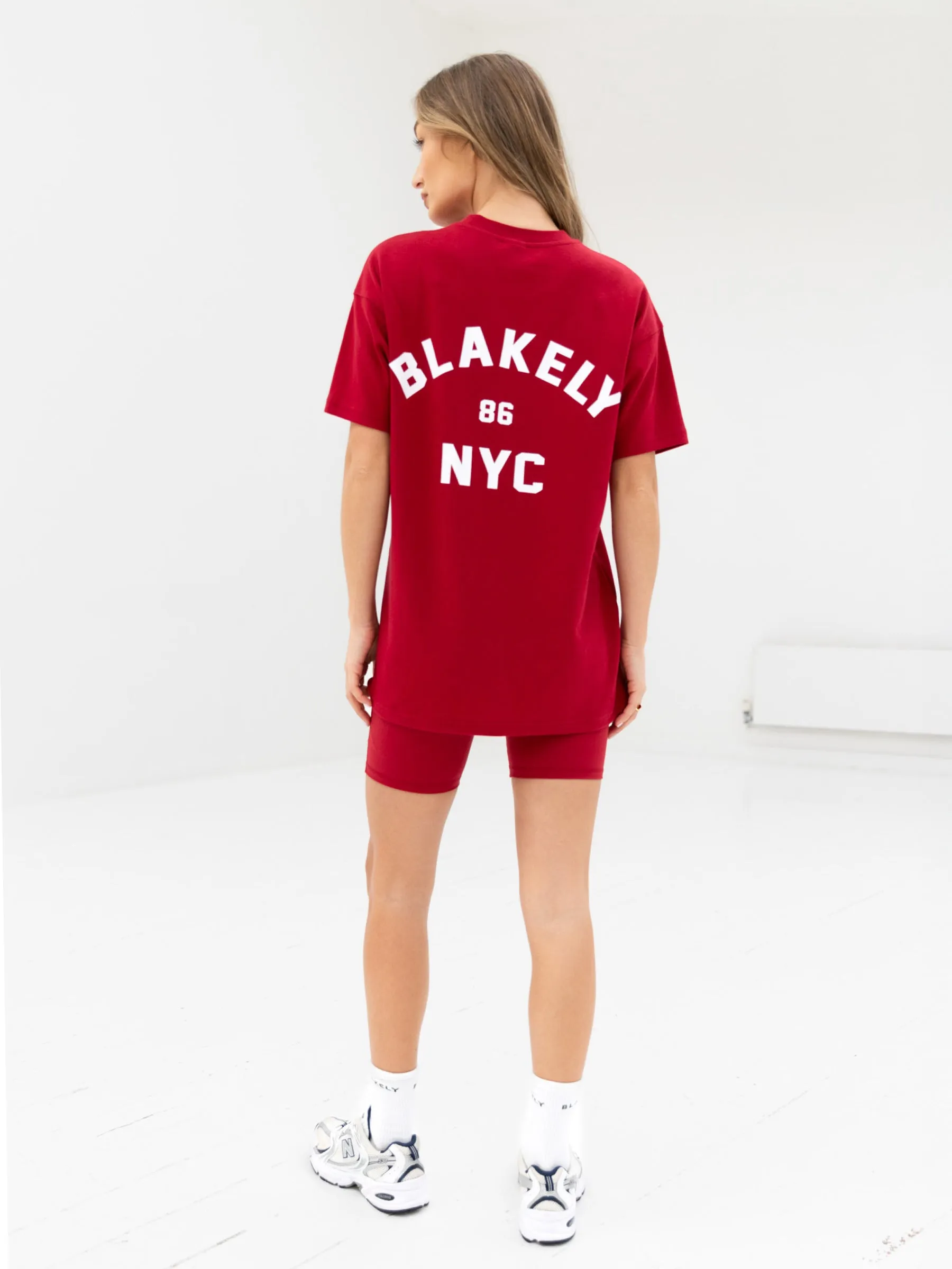 Light Breeze NYC Oversized T-Shirt - Cherry Red