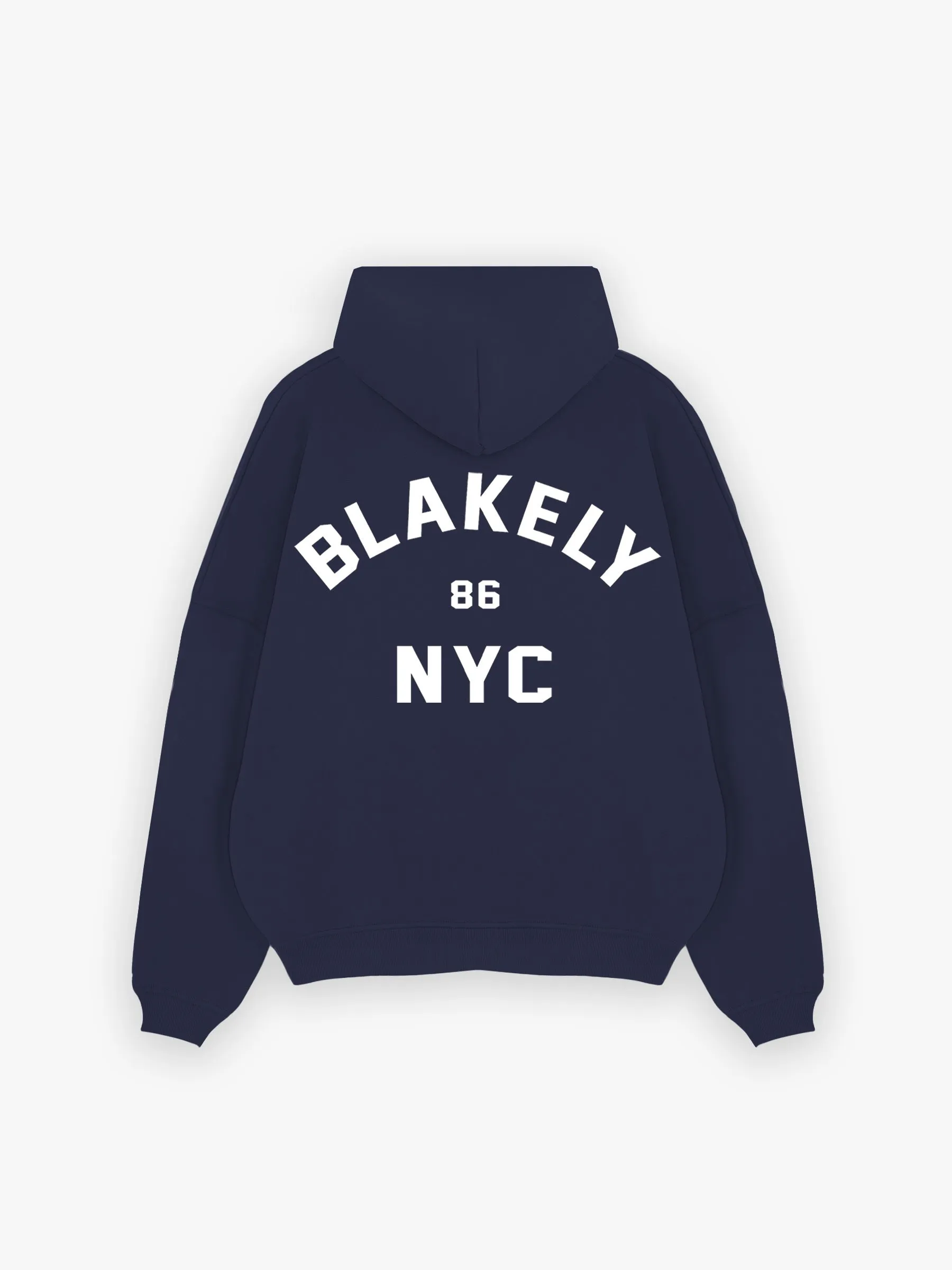 NYC Relaxed Hoodie - True Navy Personalized Style Western Style