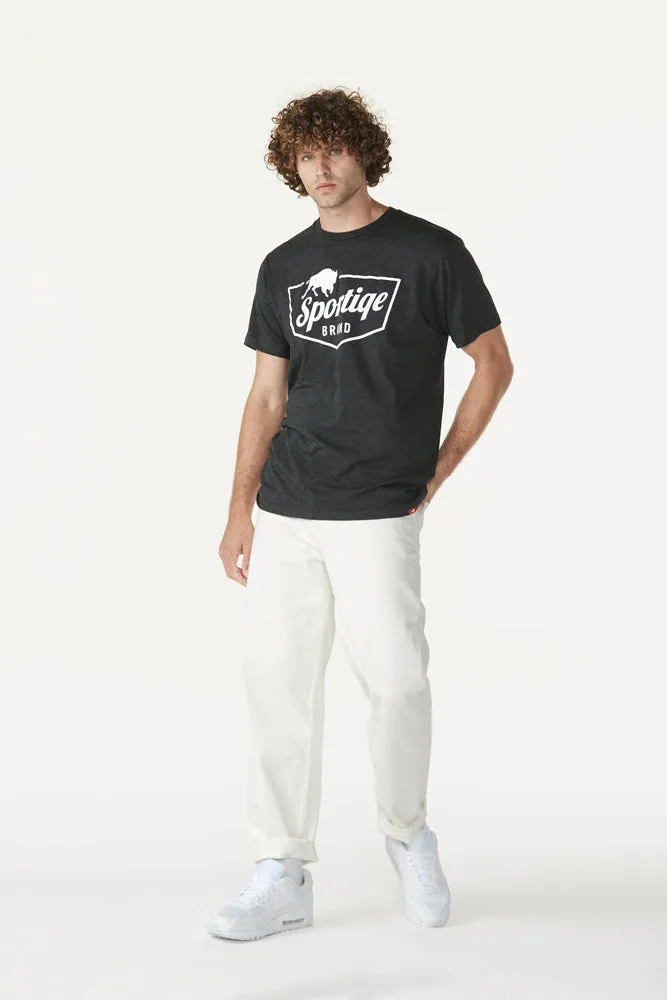 SPORTIQE MEN'S BRANDED GRAPHIC COMFY TEE Fresh Style Geometric Pattern