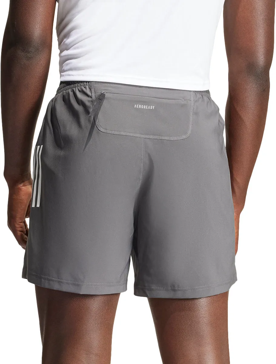adidas Own The Run 7 Inch Mens Running Shorts - Grey Golf shorts