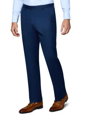 Anti Pilling Fabric Breathable Layer Bergamo Orange Solid Slim Fit Pants - New Blue