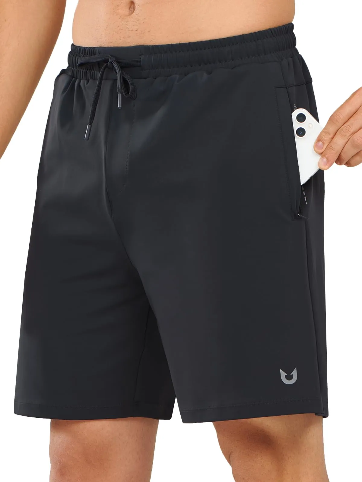 Summer Wardrobe Men's 7" Breathable Running Shorts with Pocket for Tennis, Gym & Training