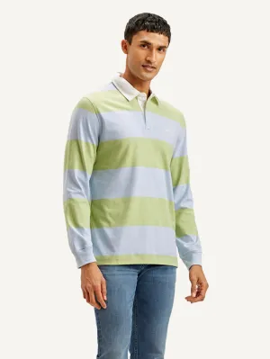 Men's Striped Polo T-shirt Summer Outing Layering Essential