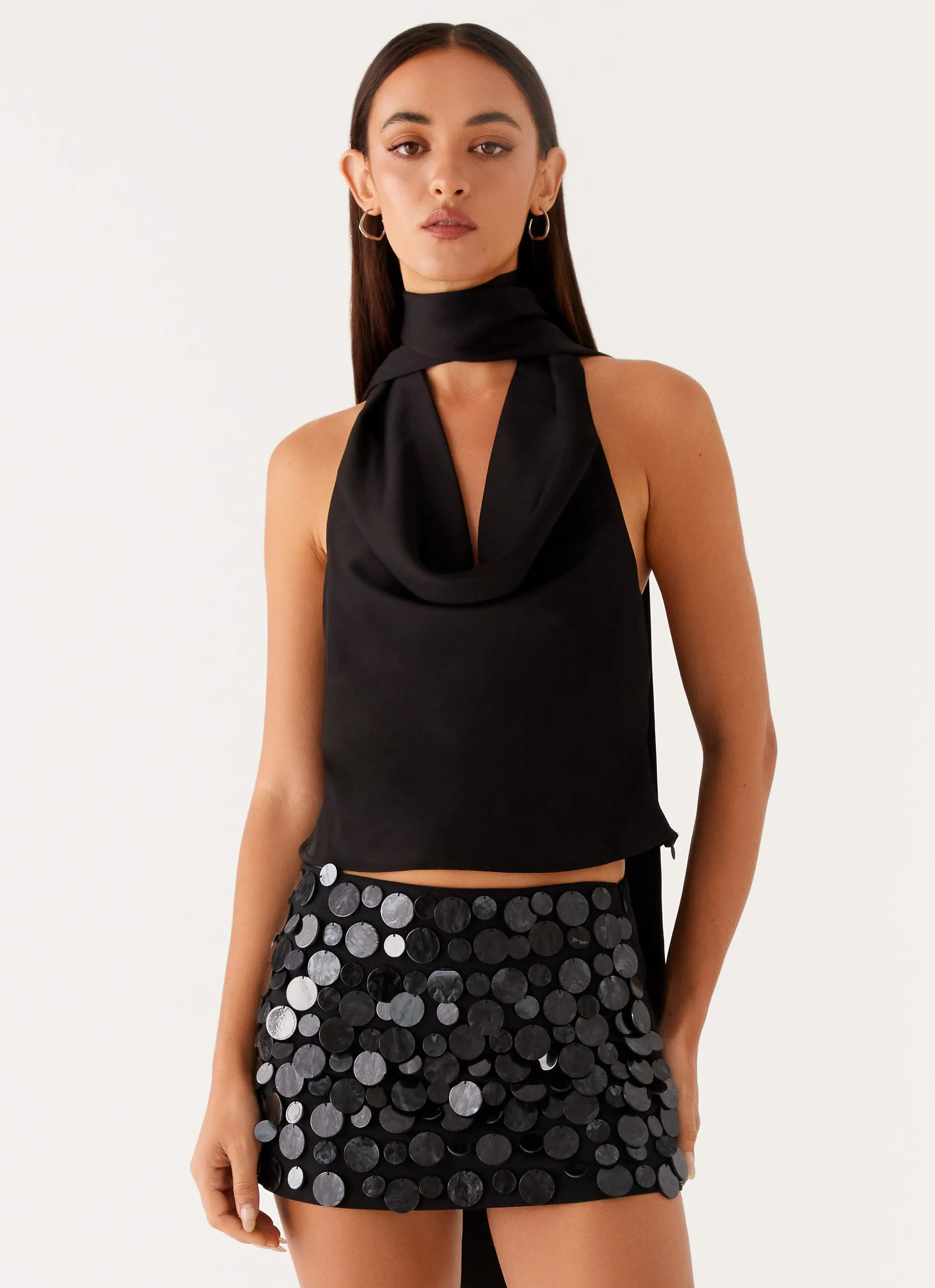 Movie Star Mini Skirt - Black Breeze Grace