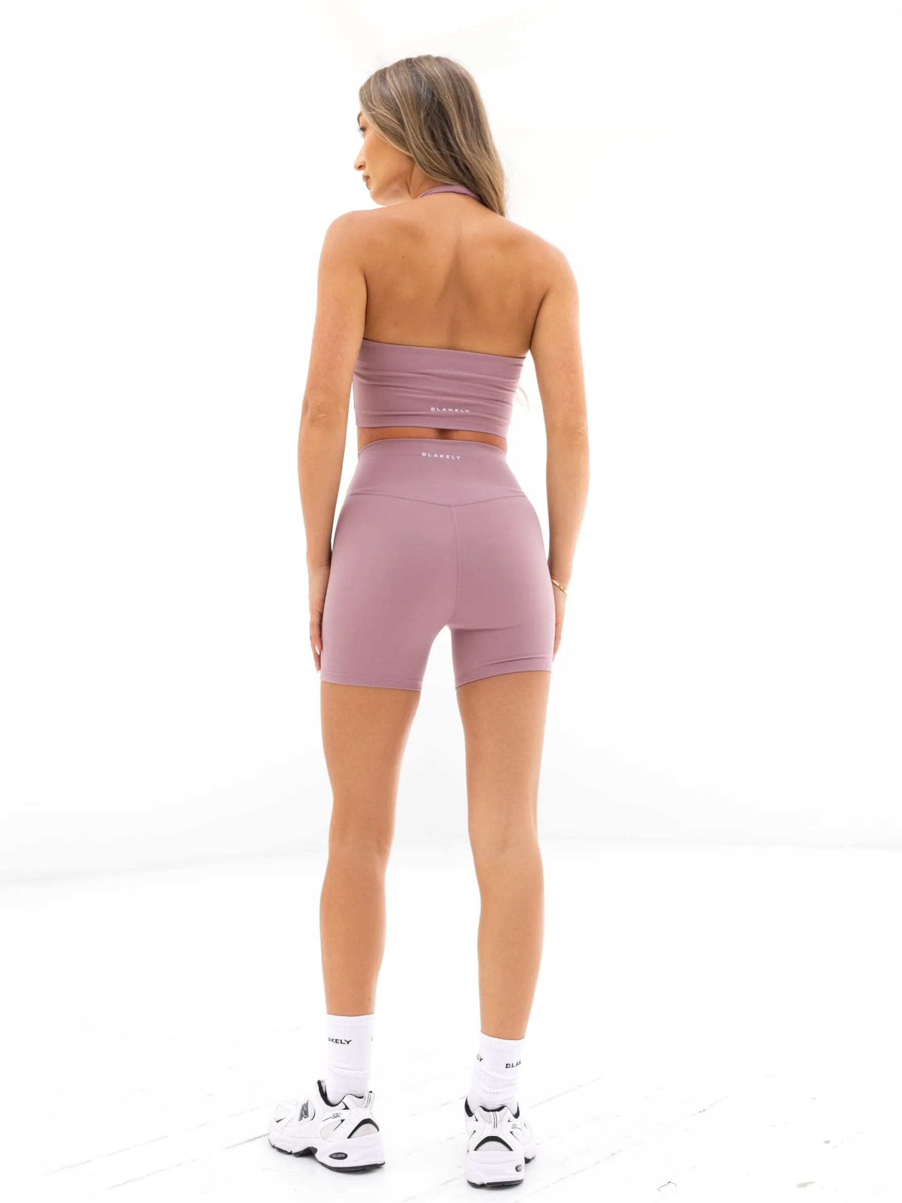 Ultimate Crossover Shorts - Dusty Pink Mid Rise Minimal Finish
