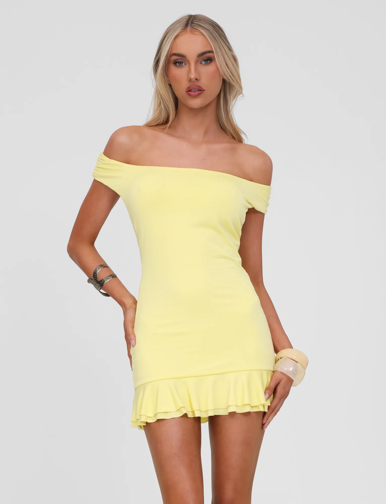 Everyday Look CLIA MINI DRESS - LEMON