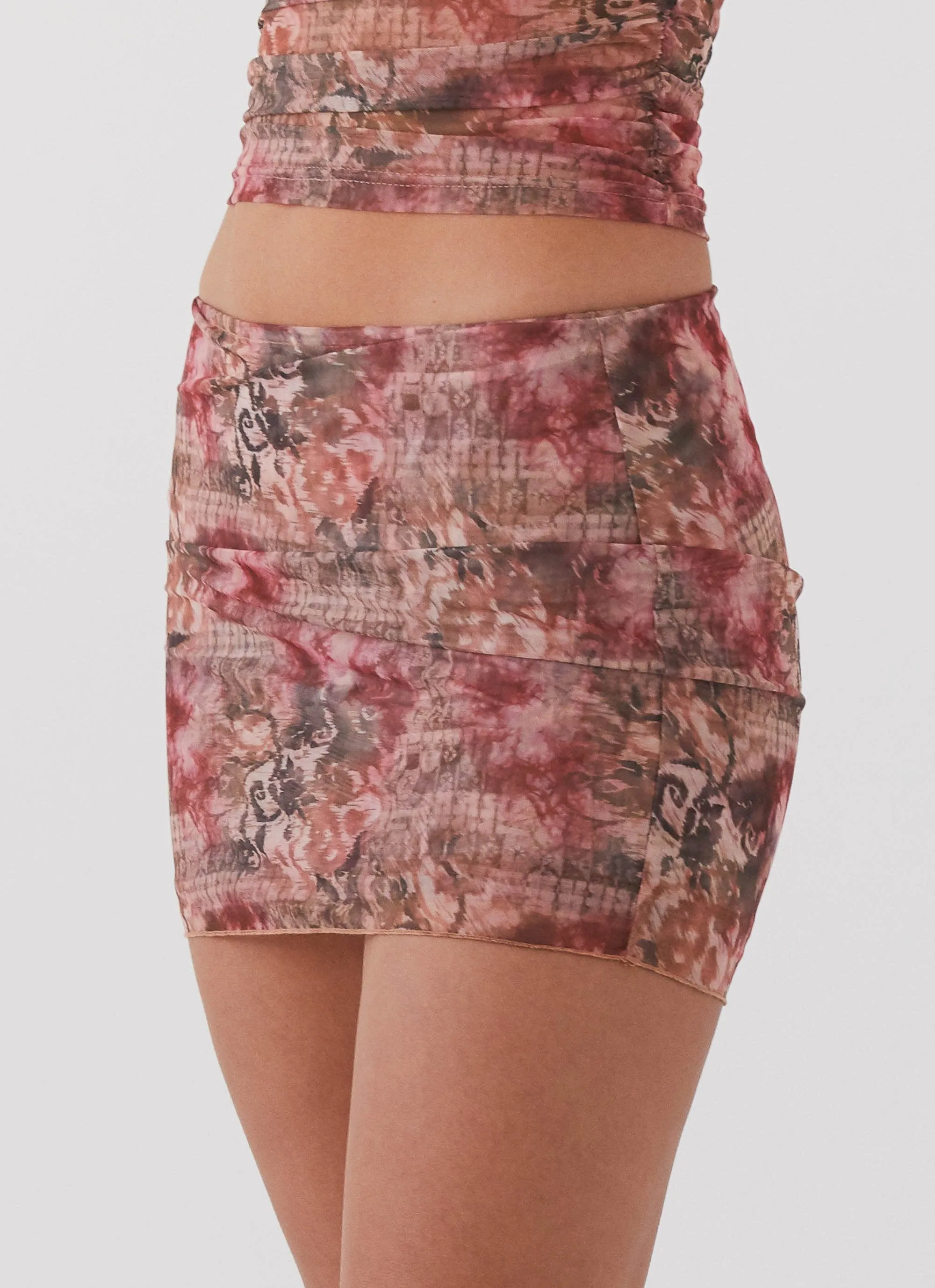 Minimal Detail Love Child Mesh Mini Skirt - Palais Floral