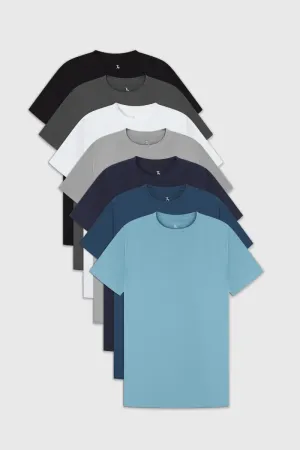 Bold Style Biodegradable Textile Athletic Fit Arctic 7-Pack