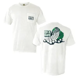 Barstool Golf Hit It Hard Pocket Tee Cozy and Fashionable