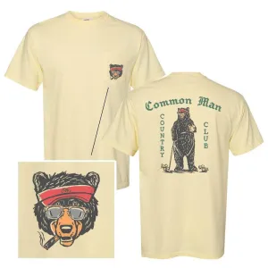 Breathable Fit Wear Double Stitched Hem Common Man Country Club Pocket Tee