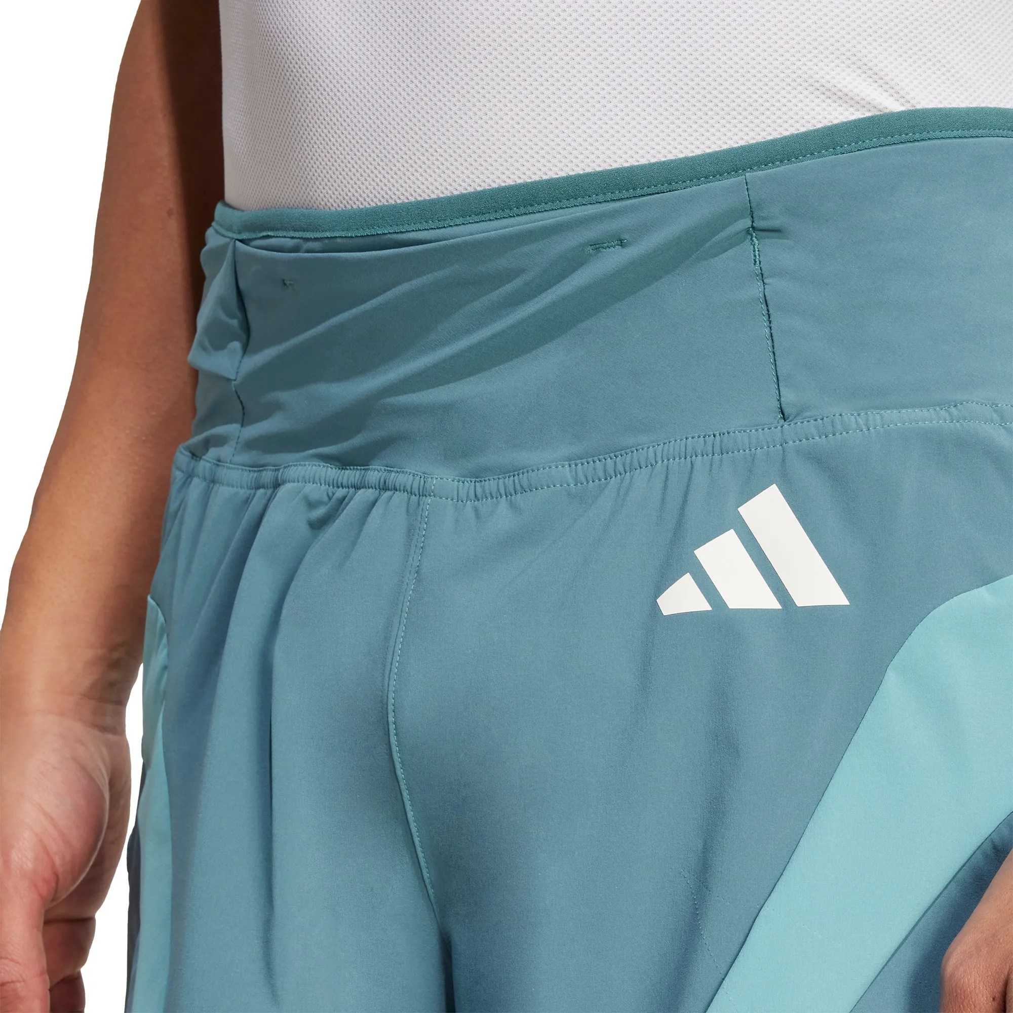 Bonded Seam Technology housewarming gift adidas Adizero Archive Gel 3 Inch Mens Running Shorts - Green