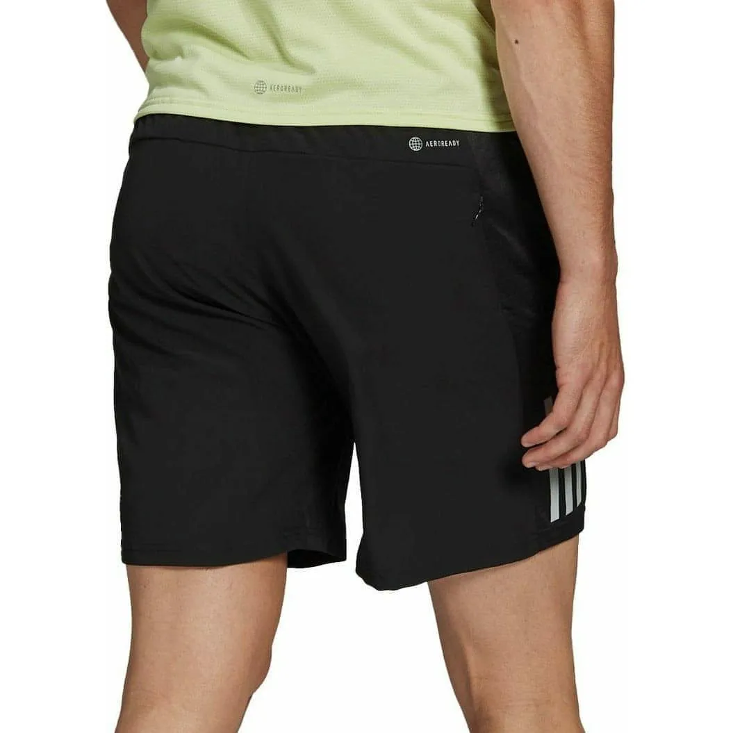 Foldable style Stain-Resistant adidas Own The Run 5 Inch Mens Running Shorts - Black