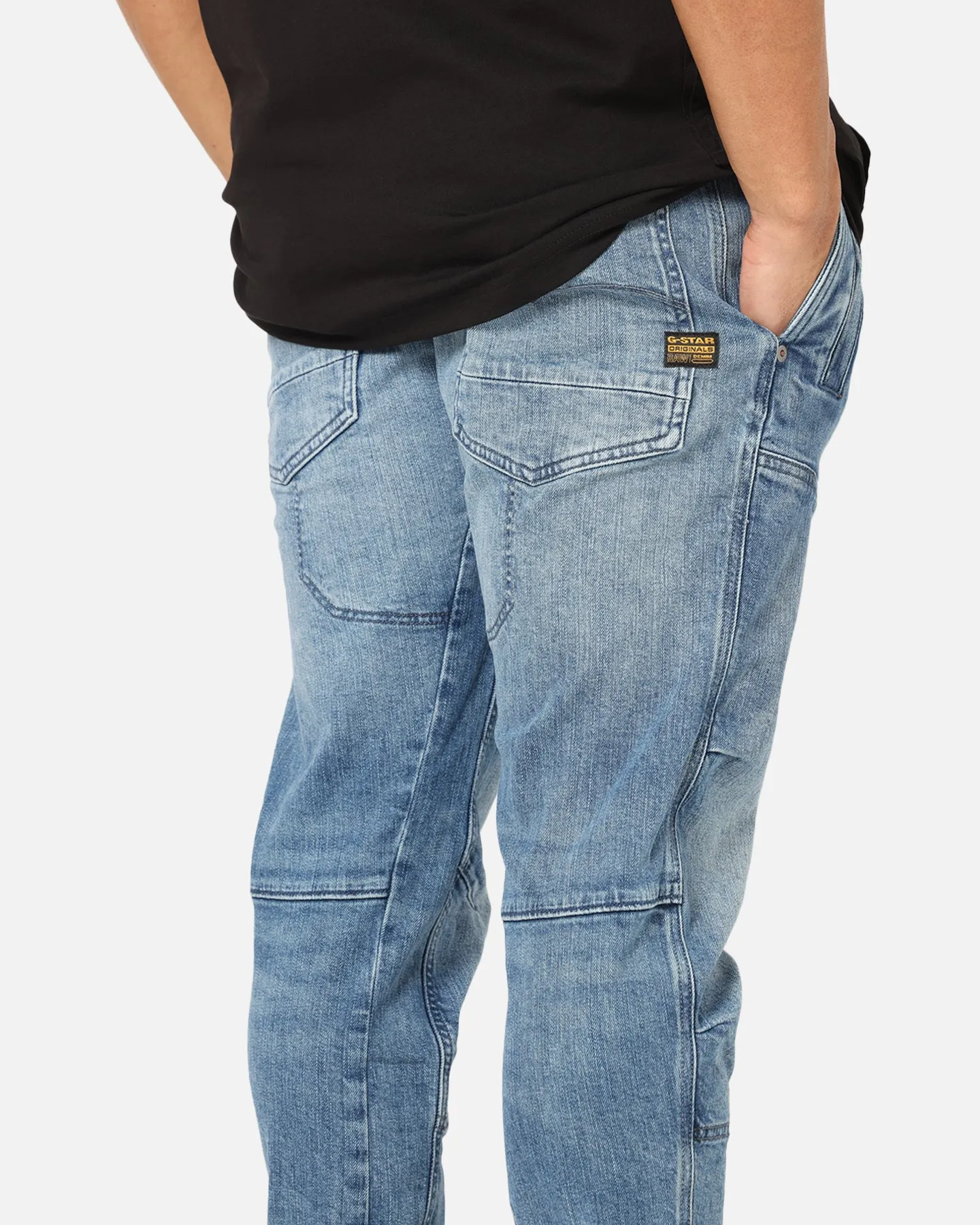G-Star Diver 3D Slim Jeans Faded Blue Outfit Ideas