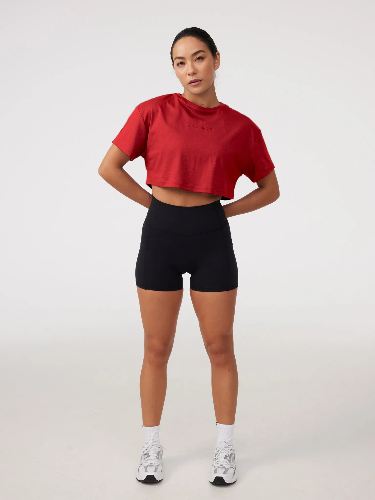 Oversized Crop Tee in Adrenaline Chill Comfort