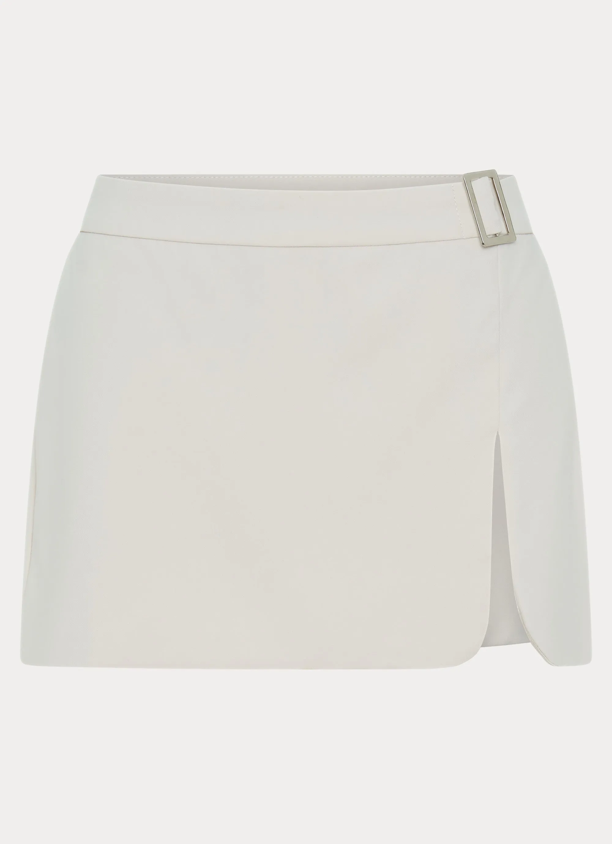 Smart Shape Adley Buckle Mini Skirt - Ivory