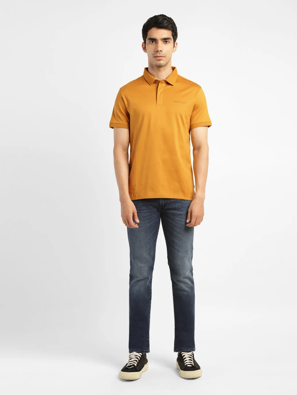 AntiPilling Technology Men's Solid Polo Collar T-Shirt