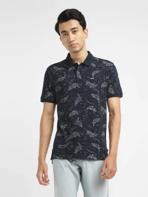 Men's Conversational Slim Fit Polo T-shirt Business Lunch UVBlocking Fabric Tech