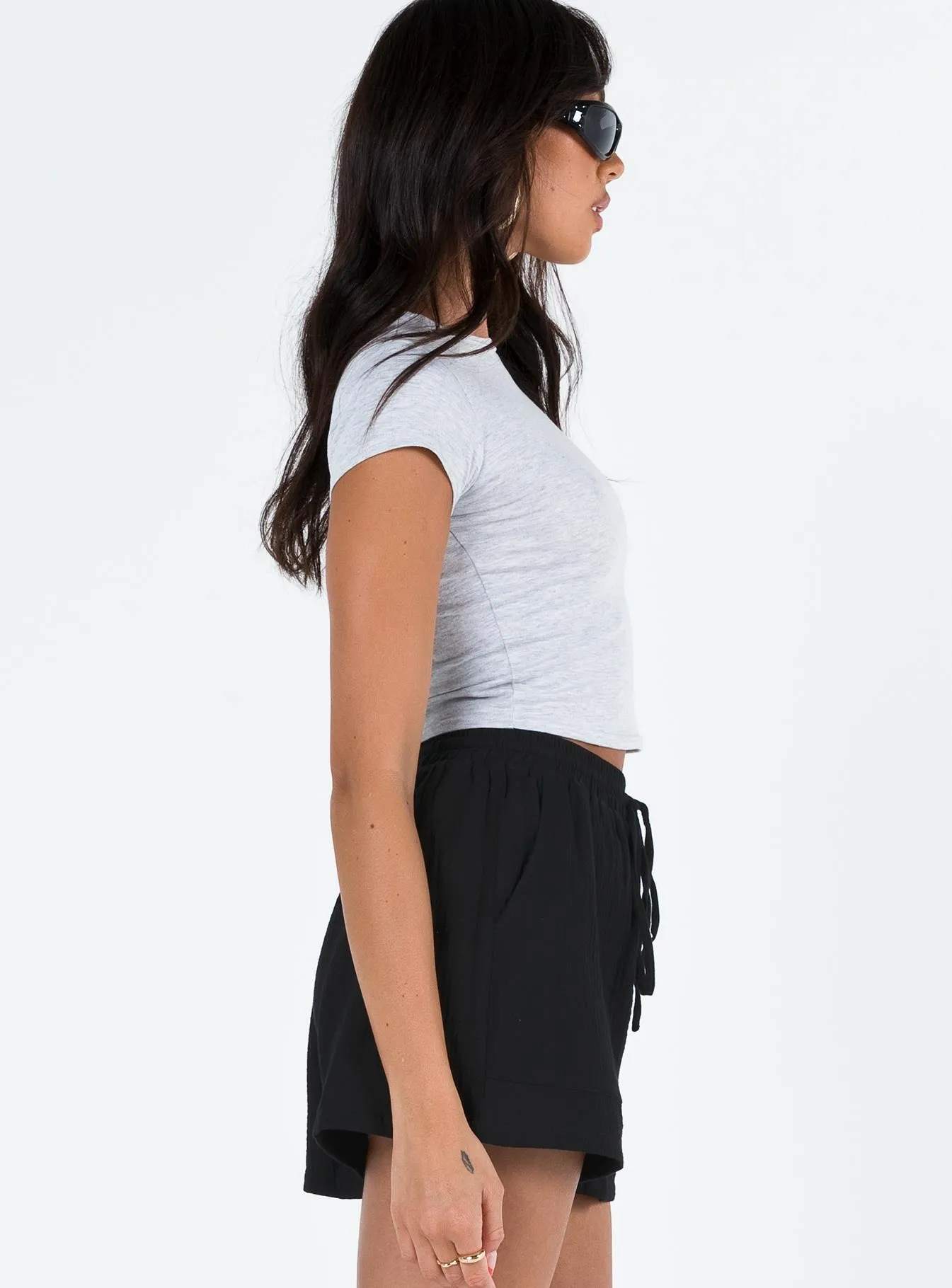Kahlil Shorts Black Still Glow CompressionKnit