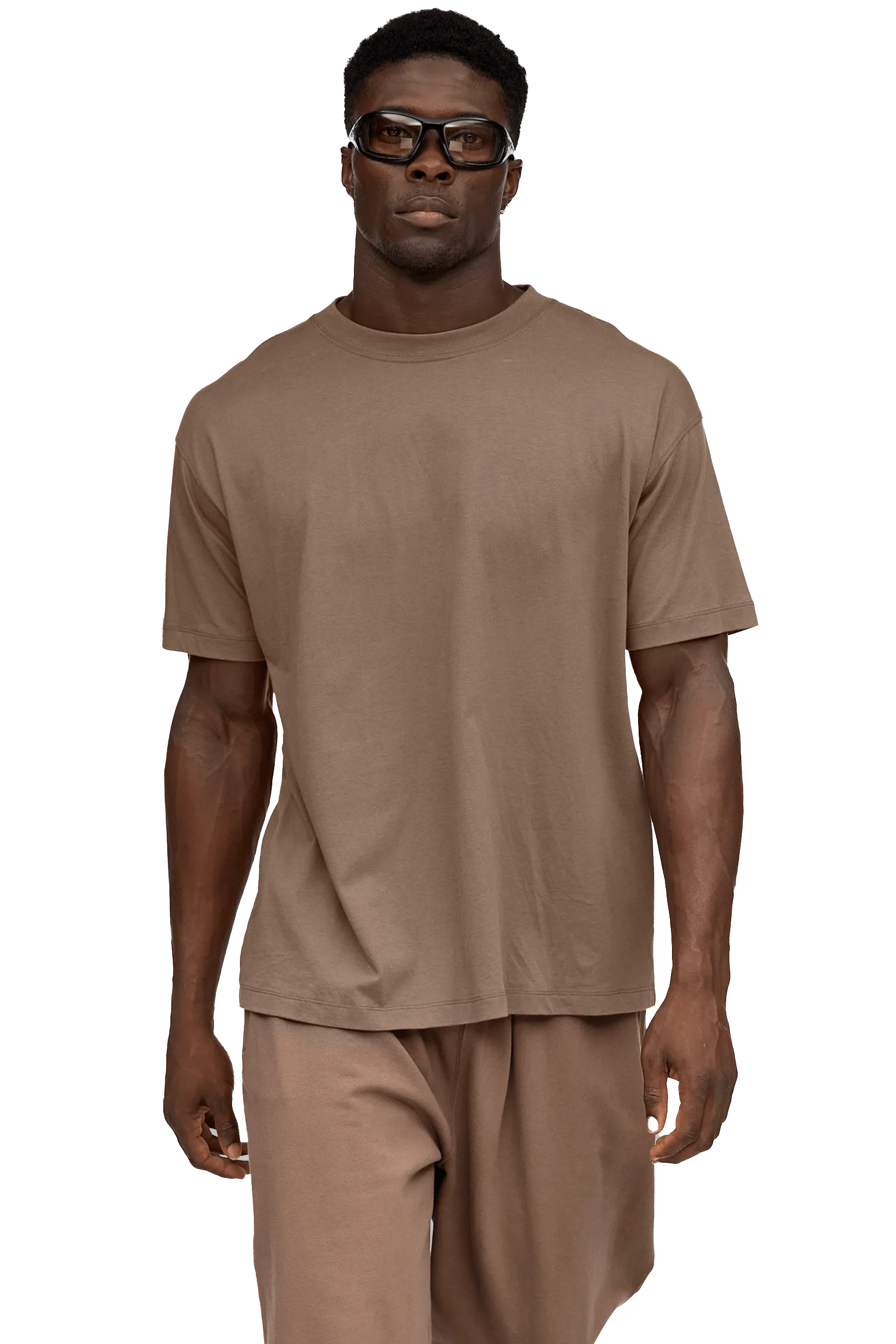 T-SHIRT - Tan Non-Slip Grip Anti Chafing Design Breezy-Feel