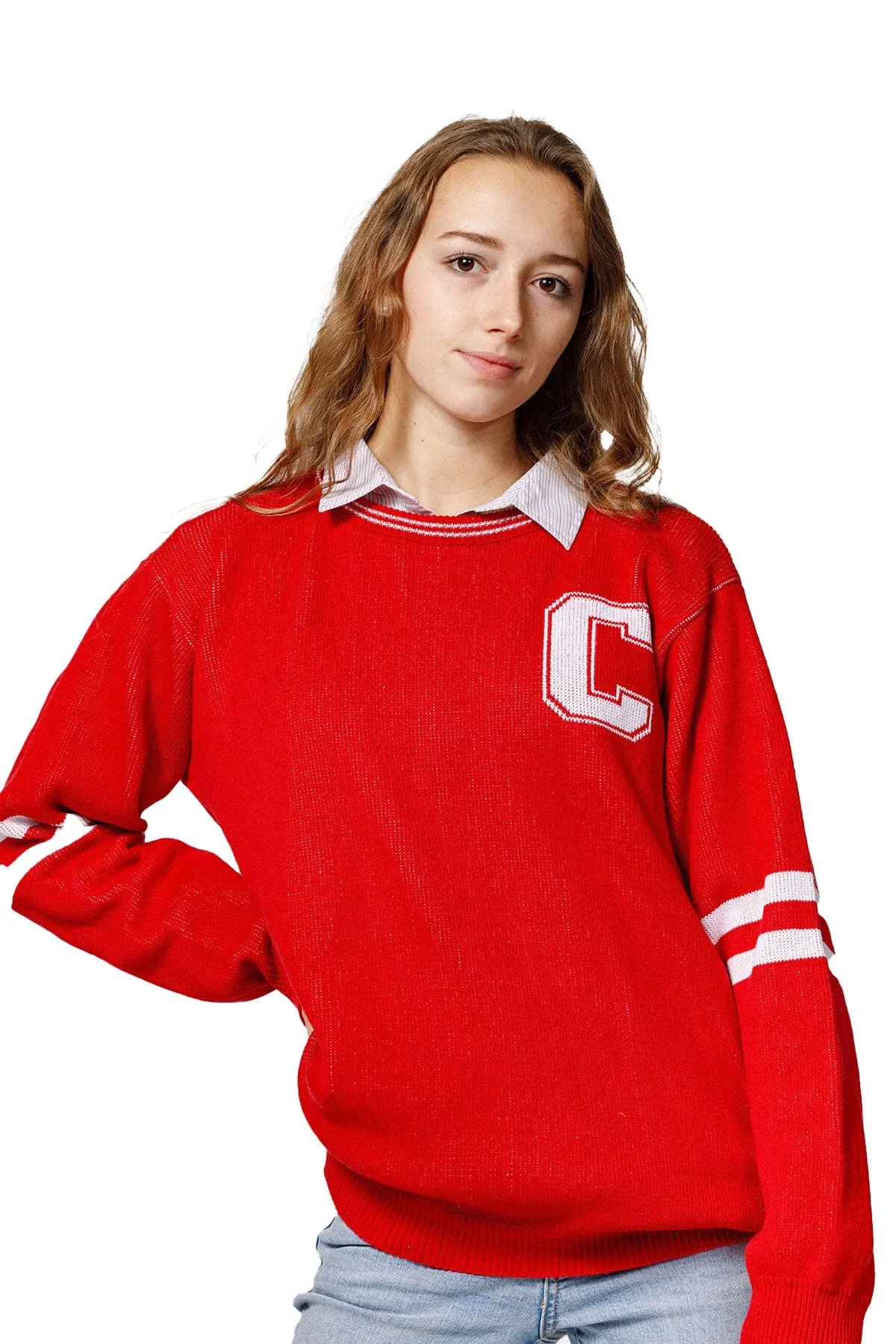 CORNELL UNISEX KNIT CREW Ribbed Hem