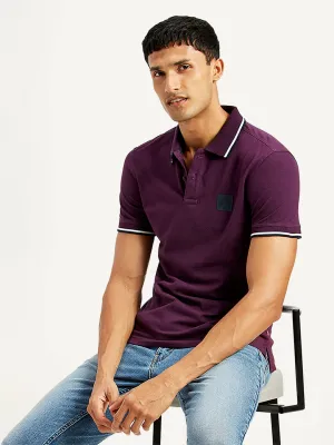Youthful Appeal Men's Solid Slim Fit Polo T-shirt