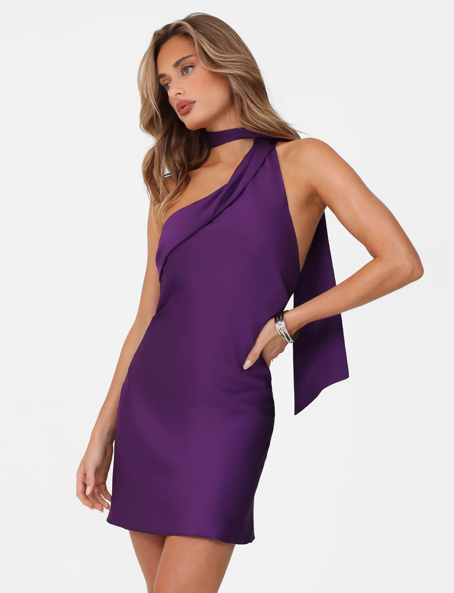 Elegant Everyday Tailored Mood ALLIRA MINI DRESS 2.0 - PURPLE : LAVENDER