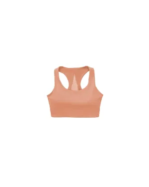[CORE] Racerback Sportsbra - Clay Decorative stitching