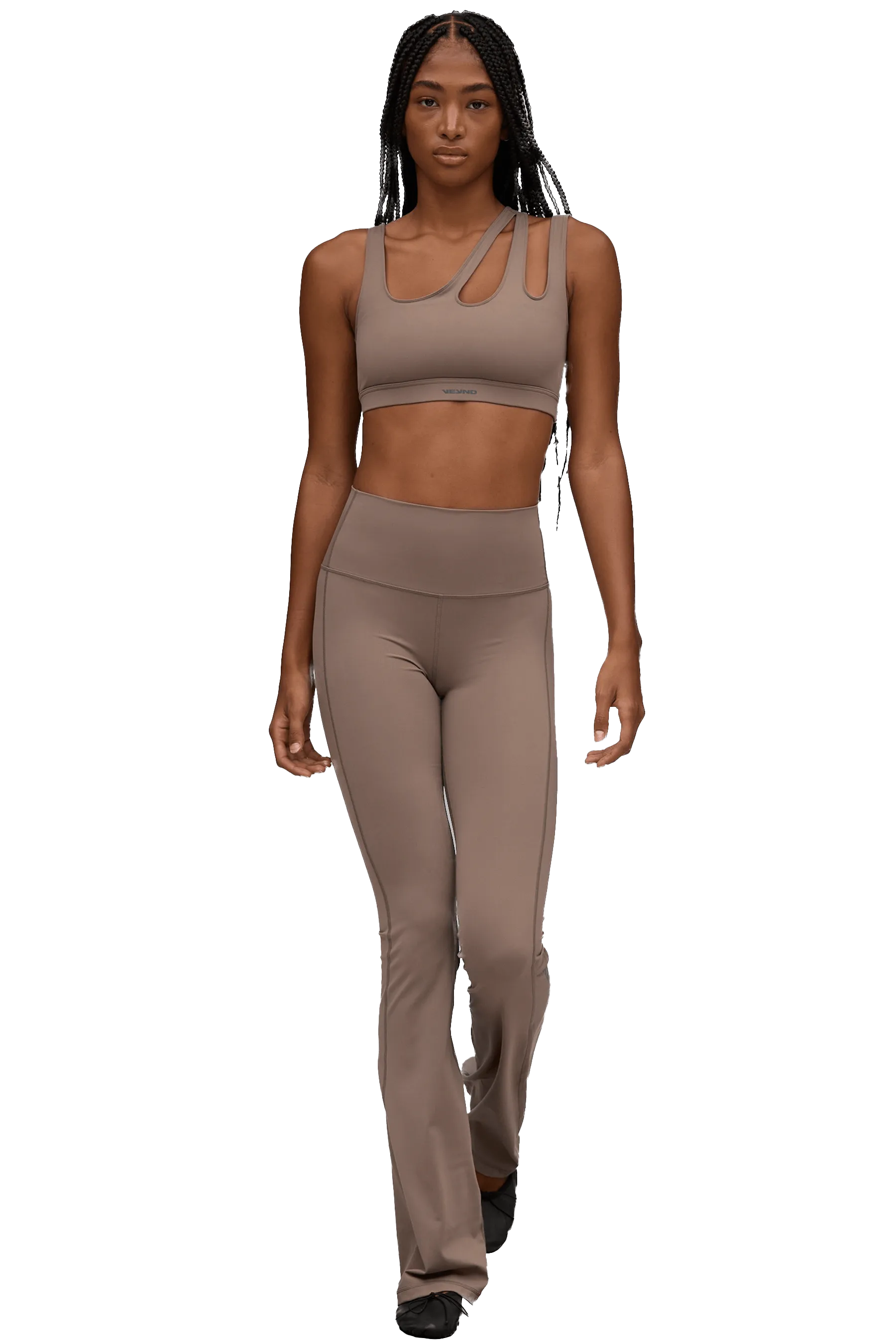 Cozy Core Anti Clogging FLARED LEGGINGS - Tan
