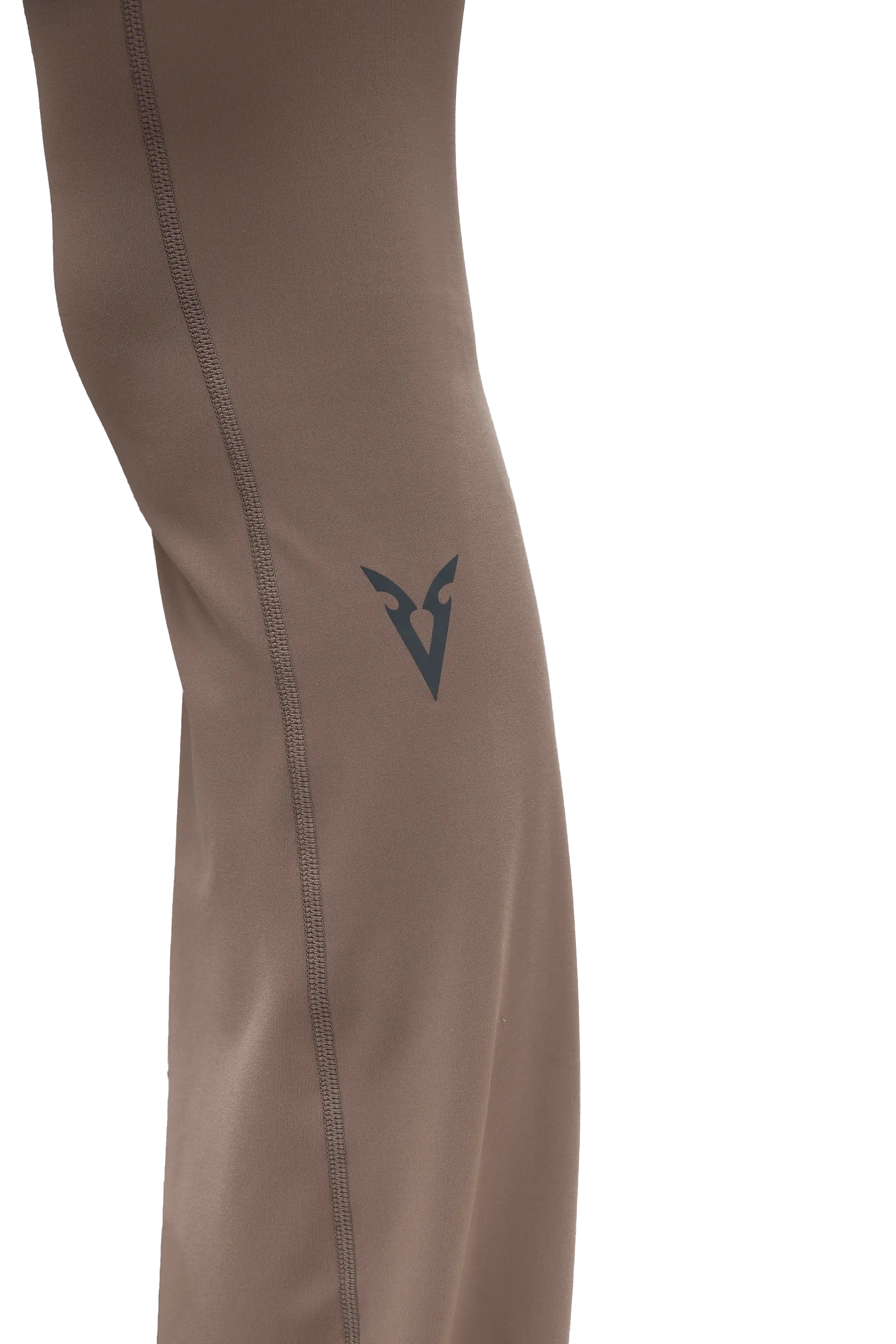 FLARED LEGGINGS - Tan Non Sheer Material Luxury Choice Durable Stitch