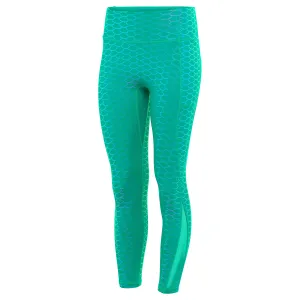 Mermaid Princess Leggings - Green School Sports Plus Size Ribbed Texture Fabric