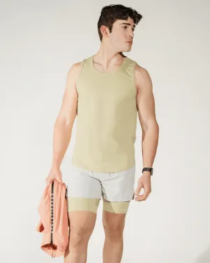 [CORE] Training Shorts 4" - Fog/Kiwi Clean Mood