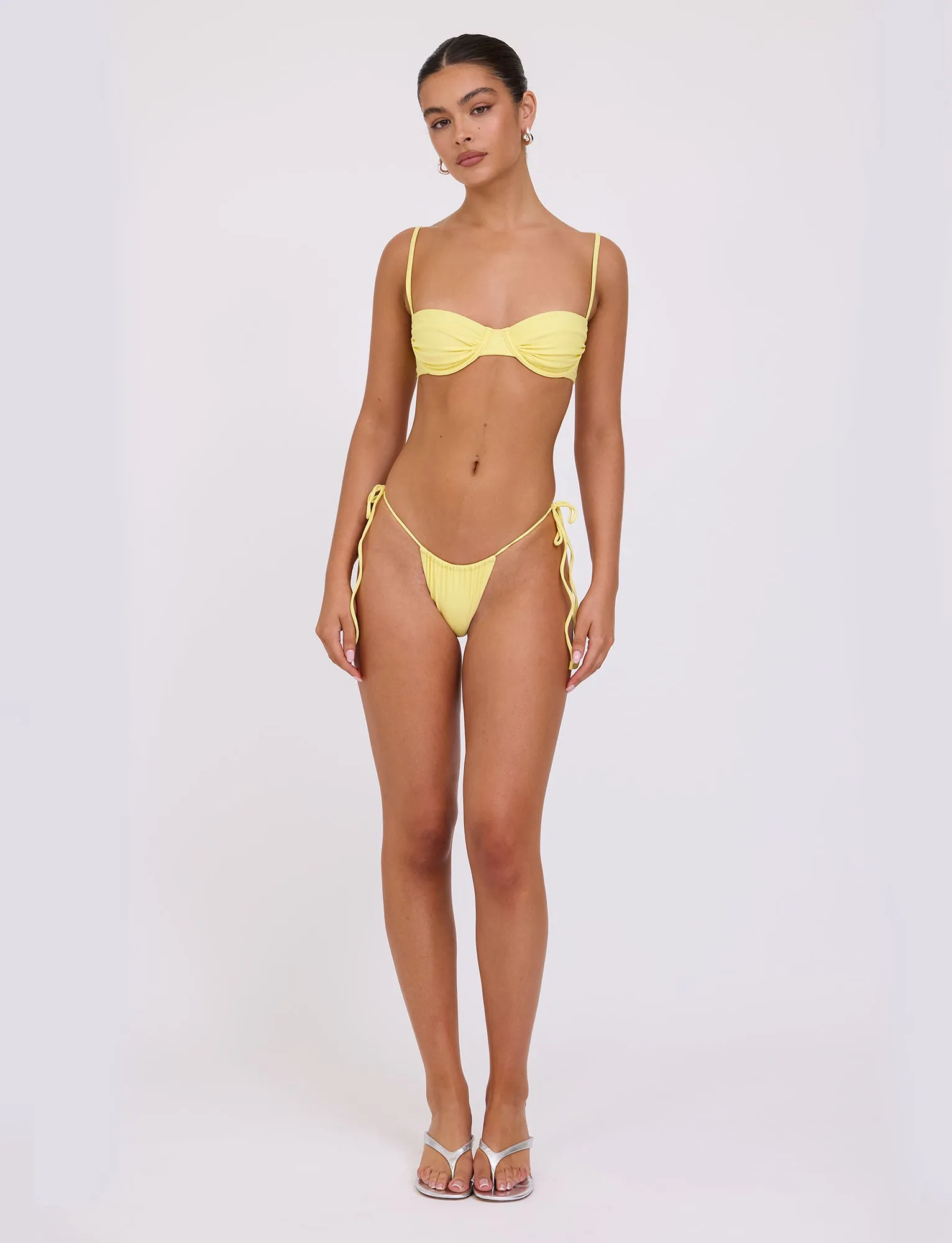 KHESSA BIKINI BOTTOM - YELLOW : LEMON Sun Protection