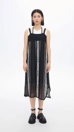 Pattern Knit Dress Match Fit