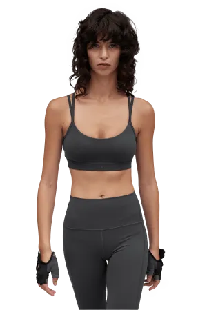 SPORTS BRA STRAPPY - Dark Gray Personalized seams