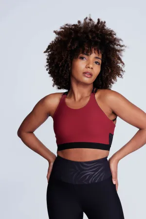 Adjustable hook Mood Ignite Sports Bra in Spice