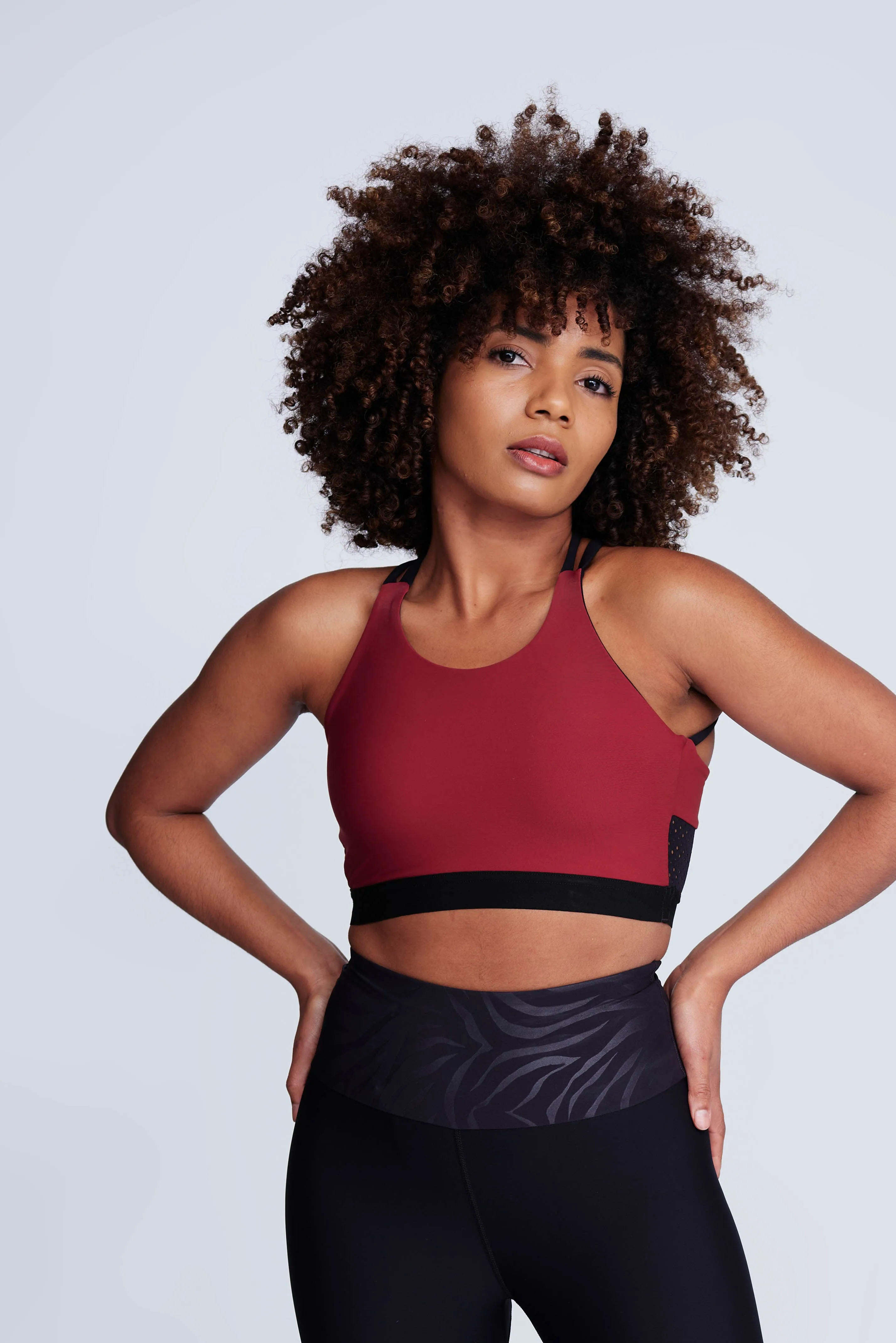 Adjustable hook Mood Ignite Sports Bra in Spice