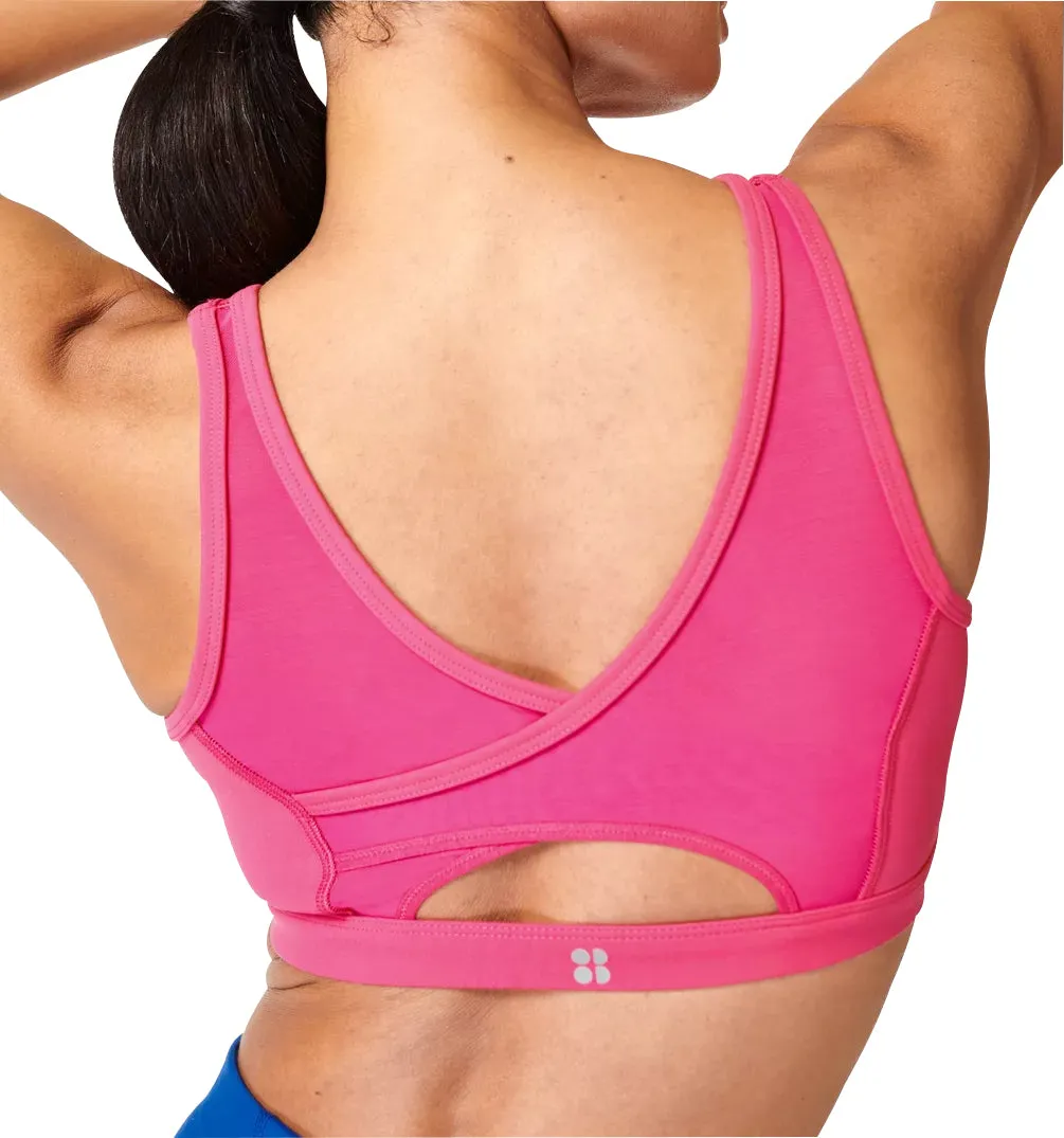 Easy Fastening Sweaty Betty Power Icon Womens Sports Bra - Pink