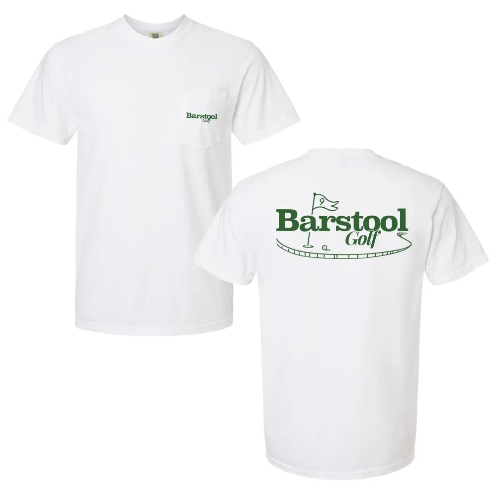 Midweight Knit Elegant Detail Barstool Golf Putting Green Pocket Tee