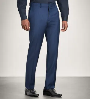 Essential Comfort Wear Fade Resistant Dye Modern Fit Wool Suit Pants